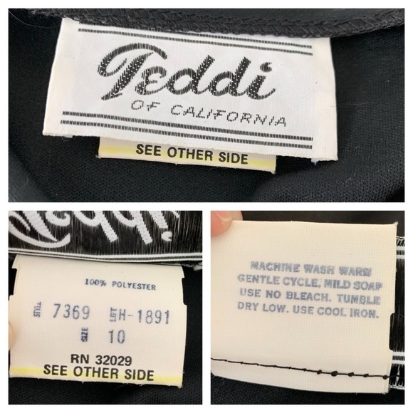 NWT Deadstock Teddi of California Sequin Cut Out Tank Cami 90s Y2K - Picture 16 of 16